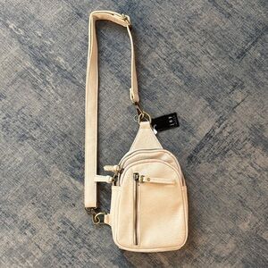 Cream Skyler Sling Bag/Crossbody bag